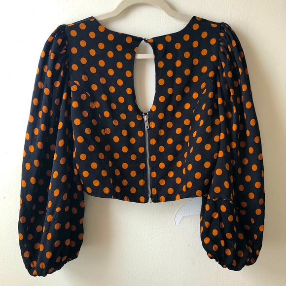 For Love & Lemons bishop sleeve bustier crop top🧡✨ - Picture 2 of 5